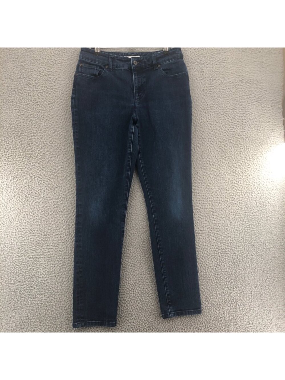 Chicos Jeans Womens 1 US 8 Short Blue Dark Wash Platinum Everyday Ultimate Fit